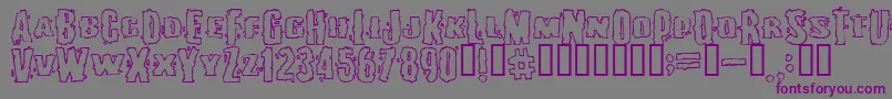 BURLESQUE Font – Purple Fonts on Gray Background