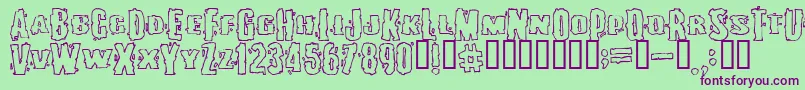 BURLESQUE Font – Purple Fonts on Green Background