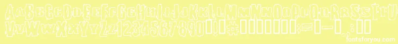 BURLESQUE Font – White Fonts on Yellow Background