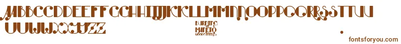 Burning Manero-Schriftart – Braune Schriften