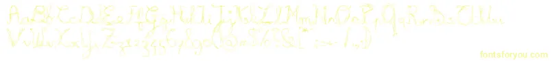 Шрифт BURNL    – жёлтые шрифты