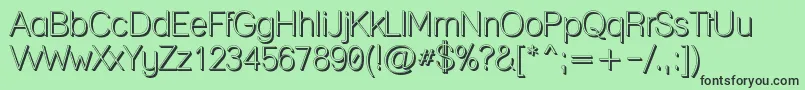 More about Laneposh Font Laneposh Font – Black Fonts on Green Background