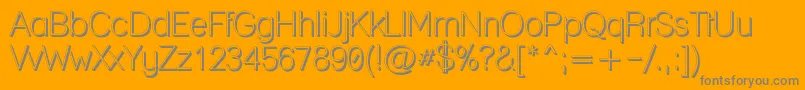 フォントLaneposh – オレンジの背景に灰色の文字
