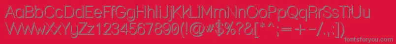 Laneposh Font – Gray Fonts on Red Background