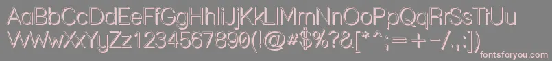 Laneposh-Schriftart – Rosa Schriften auf grauem Hintergrund