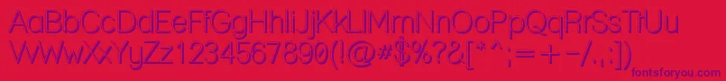 Laneposh Font – Purple Fonts on Red Background