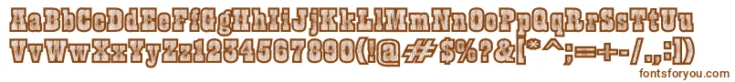Burris Font – Brown Fonts on White Background