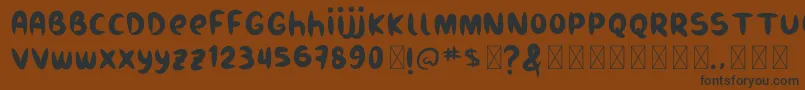 En savoir plus sur la police Burukuduk Police Burukuduk – polices noires sur fond brun