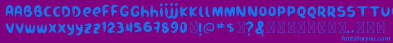 Lisätietoja Burukuduk-fontista Burukuduk-fontti – siniset fontit violetilla taustalla