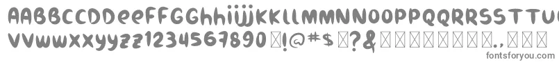 Burukuduk Font – Gray Fonts on White Background