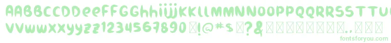 Burukuduk Font – Green Fonts on White Background
