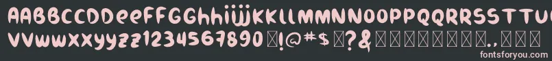 Burukuduk Font – Pink Fonts on Black Background