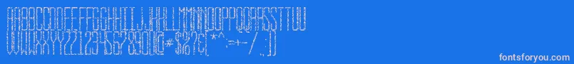 bus stop worn Font – Pink Fonts on Blue Background