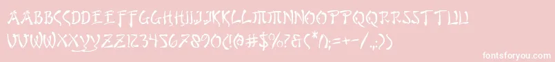 bushido Font – White Fonts on Pink Background