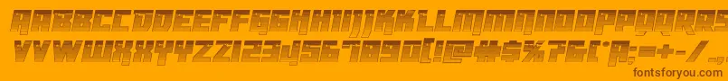 fuente Dangerbotchrome – Fuentes Marrones Sobre Fondo Naranja