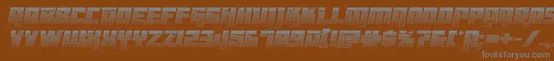 Шрифт Dangerbotchrome – серые шрифты на коричневом фоне
