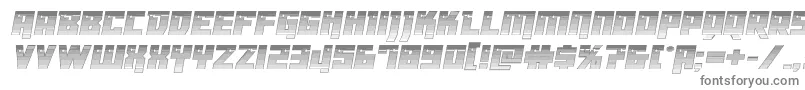 Шрифт Dangerbotchrome – серые шрифты на белом фоне