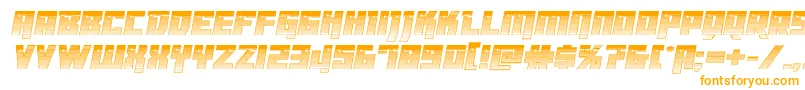 Dangerbotchrome-Schriftart – Orangefarbene Schriften