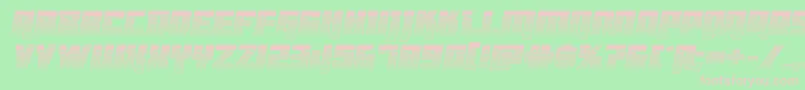 Dangerbotchrome-Schriftart – Rosa Schriften auf grünem Hintergrund