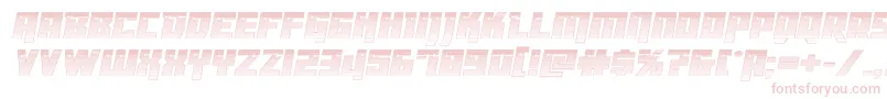 Fonte Dangerbotchrome – fontes rosa em um fundo branco