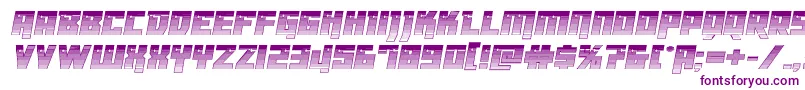 Czcionka Dangerbotchrome – fioletowe czcionki