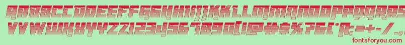 Dangerbotchrome Font – Red Fonts on Green Background