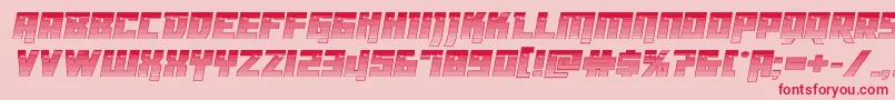 Dangerbotchrome-fontti – punaiset fontit vaaleanpunaisella taustalla