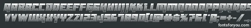 Шрифт Dangerbotchrome – белые шрифты