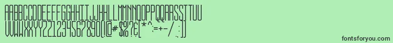 BUSSTOP Font – Black Fonts on Green Background