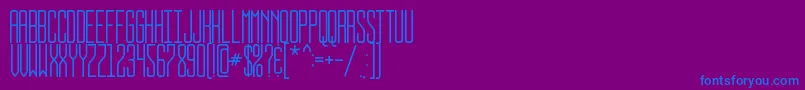 BUSSTOP Font – Blue Fonts on Purple Background