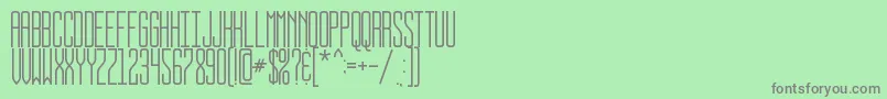 BUSSTOP Font – Gray Fonts on Green Background