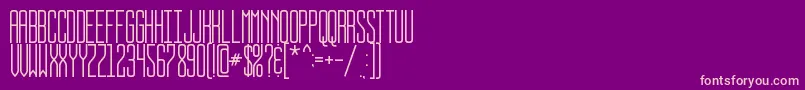 BUSSTOP Font – Pink Fonts on Purple Background