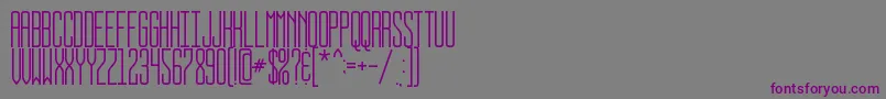 BUSSTOP Font – Purple Fonts on Gray Background