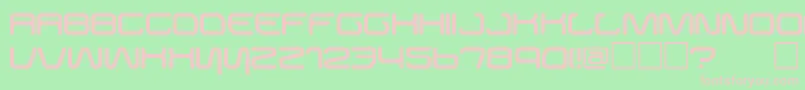 BUSTER   Font – Pink Fonts on Green Background