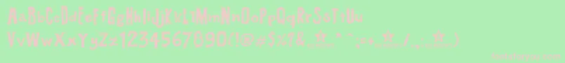 Подробнее о шрифте BUTECO Шрифт BUTECO – розовые шрифты на зелёном фоне