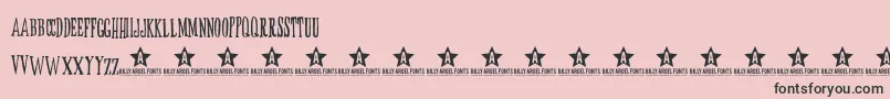 BUTOX   trial-Schriftart – Schwarze Schriften auf rosa Hintergrund