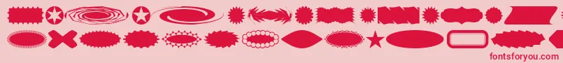 BUTTBA   Font – Red Fonts on Pink Background