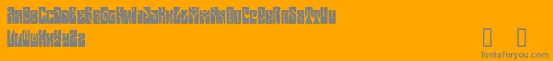 BUTTD    Font – Gray Fonts on Orange Background