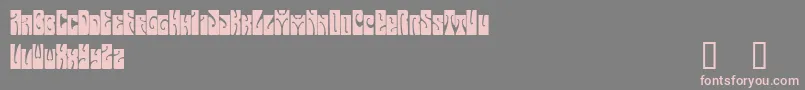 BUTTD    Font – Pink Fonts on Gray Background