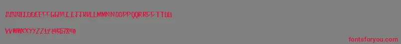 Fueltanks Font – Red Fonts on Gray Background
