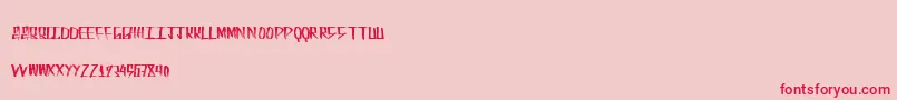 Fueltanks Font – Red Fonts on Pink Background