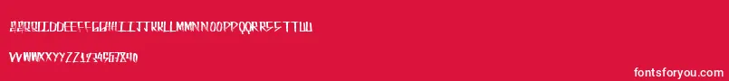 Fueltanks Font – White Fonts on Red Background