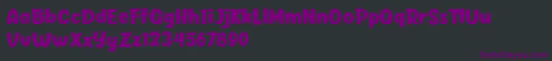 Шрифт Butter Layer – фиолетовые шрифты на чёрном фоне
