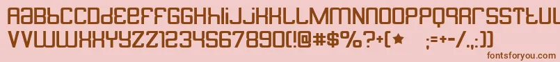 butterbelly Font – Brown Fonts on Pink Background