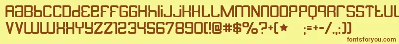 butterbelly Font – Brown Fonts on Yellow Background