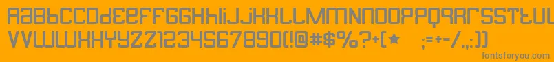 butterbelly Font – Gray Fonts on Orange Background