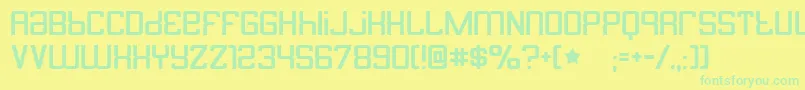 butterbelly Font – Green Fonts on Yellow Background