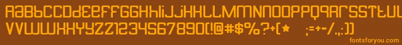 butterbelly Font – Orange Fonts on Brown Background