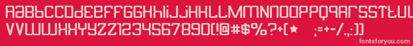 butterbelly Font – Pink Fonts on Red Background