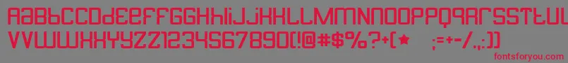 butterbelly Font – Red Fonts on Gray Background